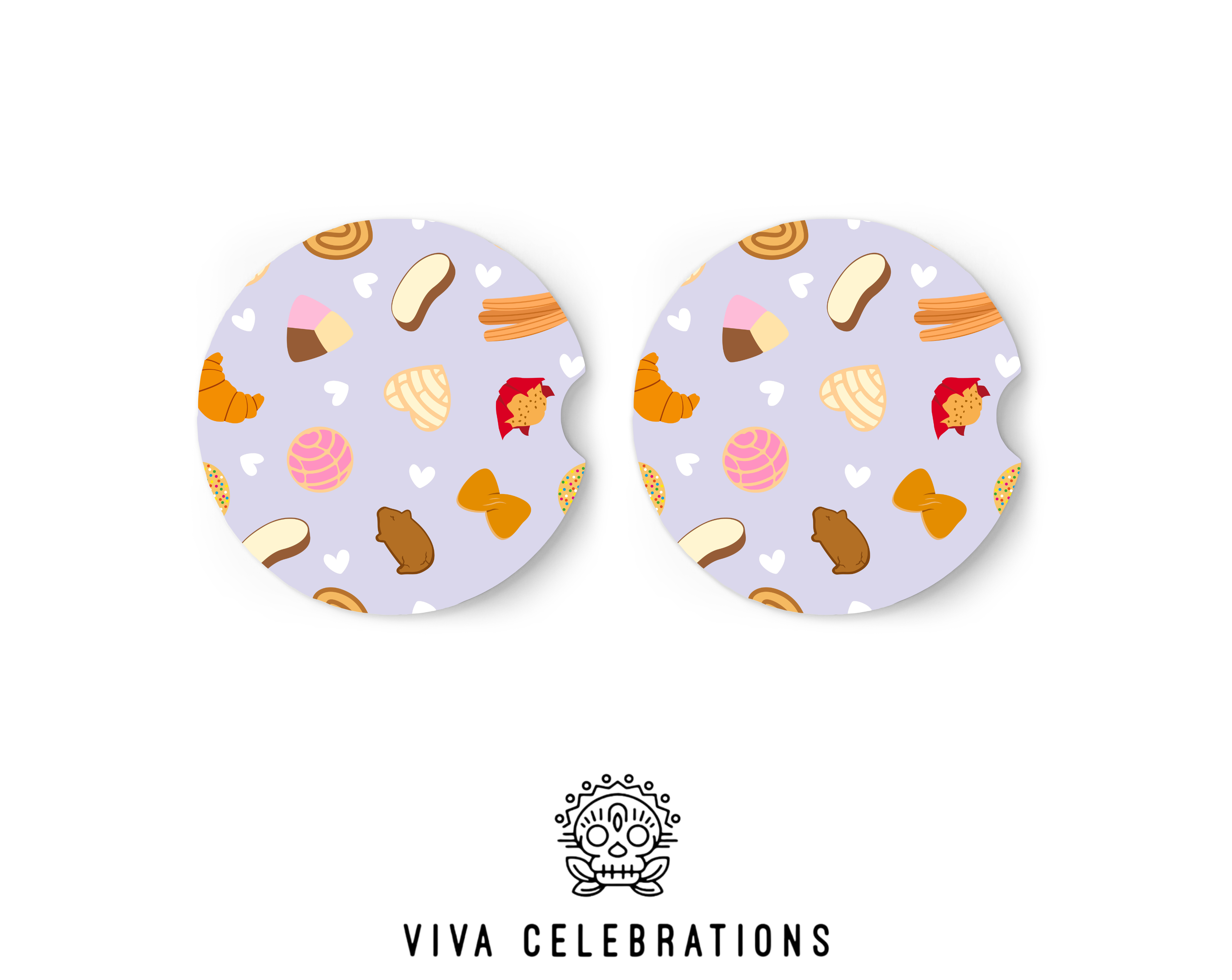Pan dulce car coasters