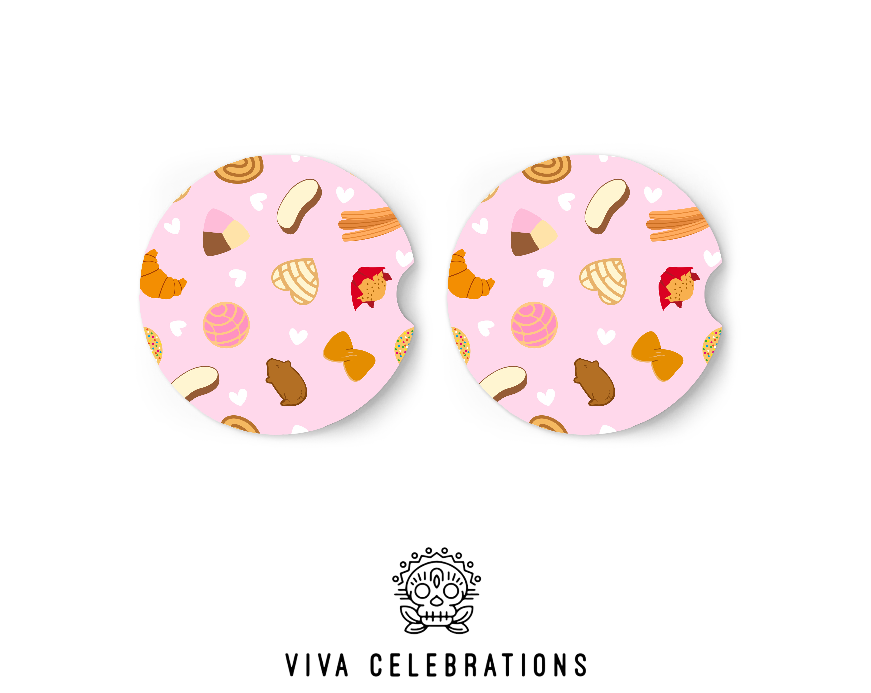 Pan dulce car coasters