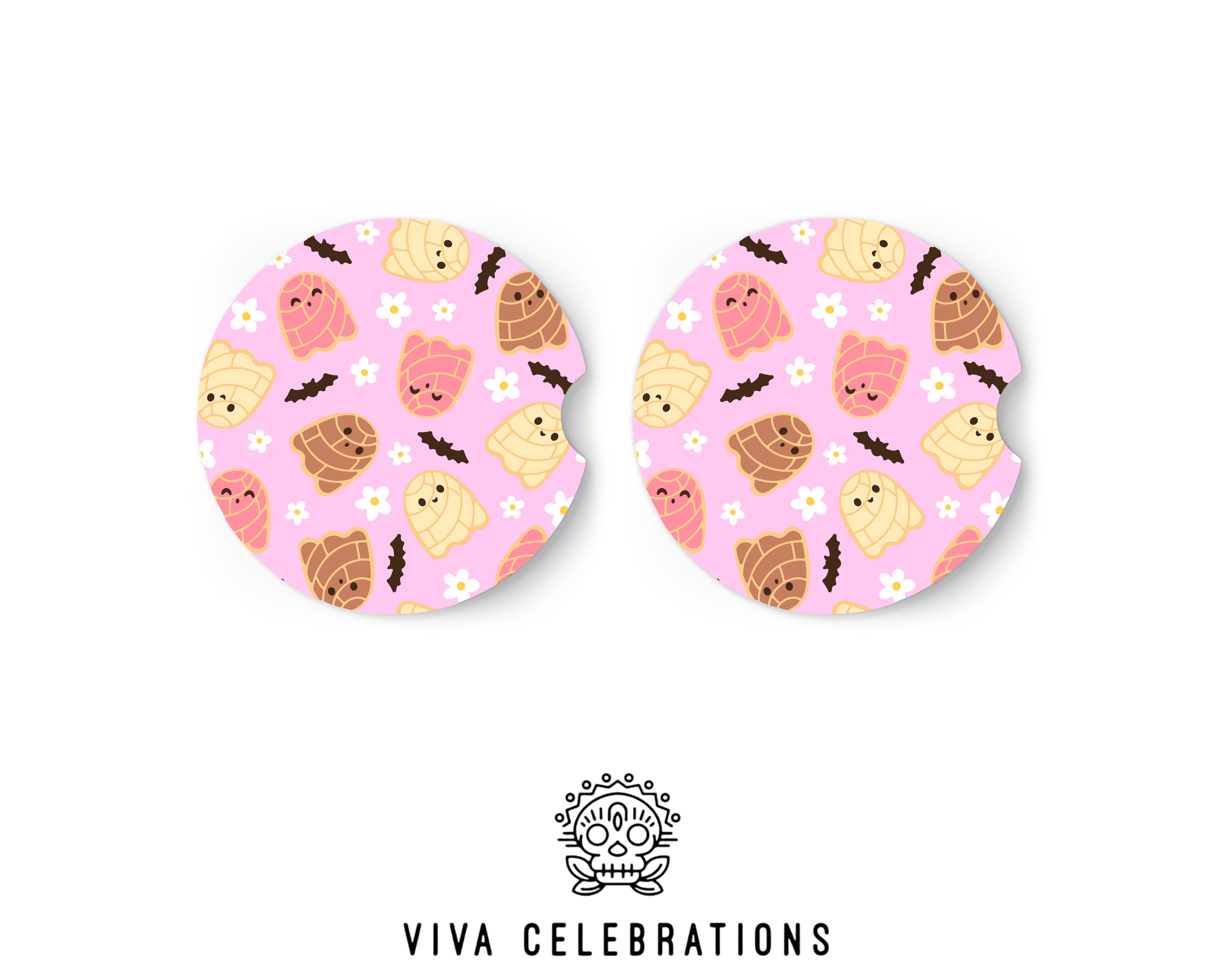 Concha Ghosties Car Coasters