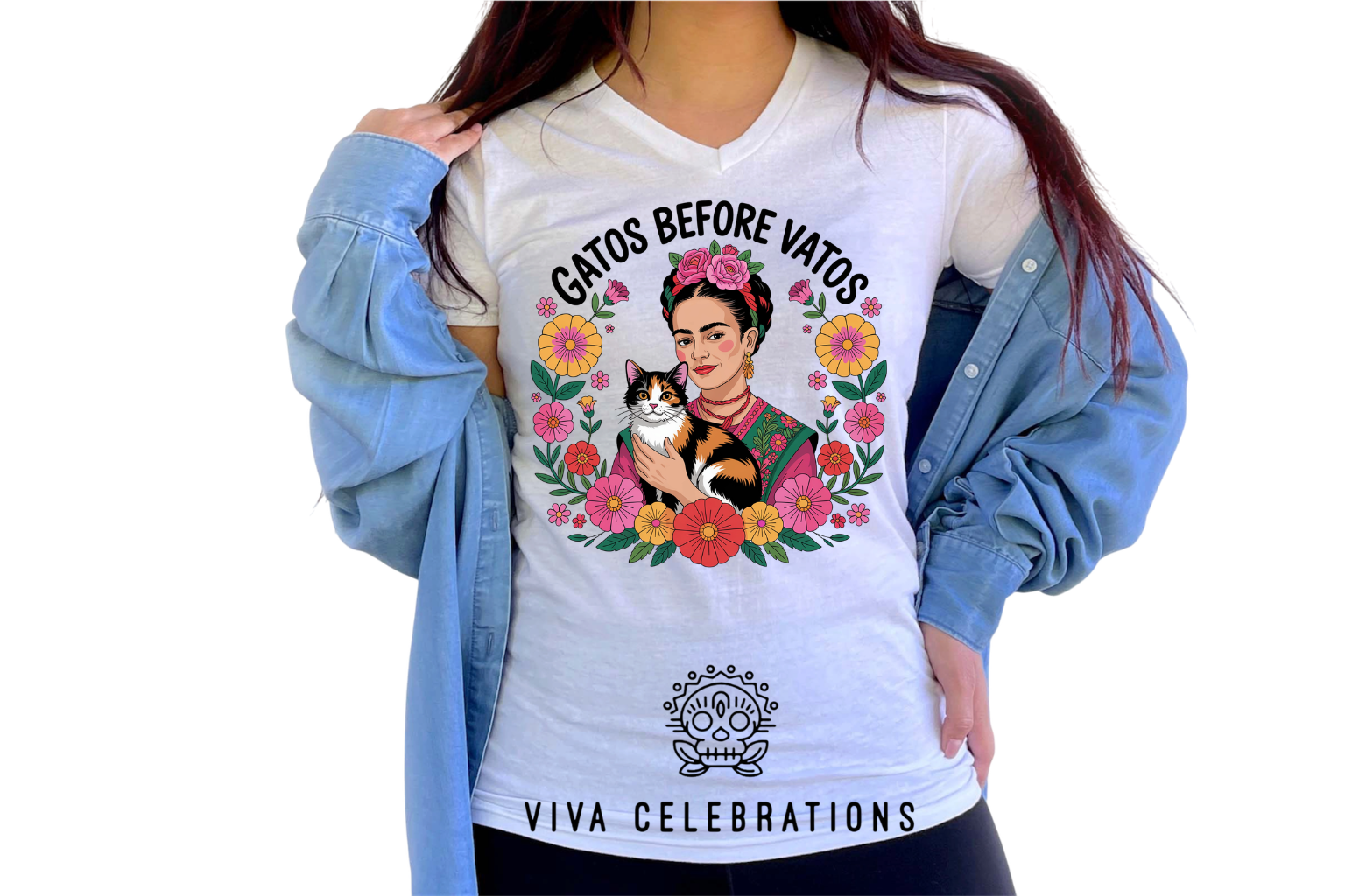 Frida Gatos Before Vatos Women's Tee