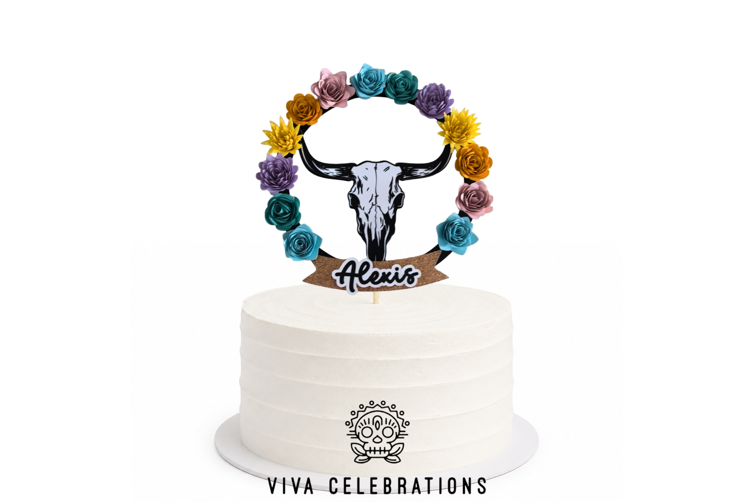 Flor Ranchera Cake Topper