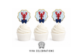 Lobster Cup Cake Toppers