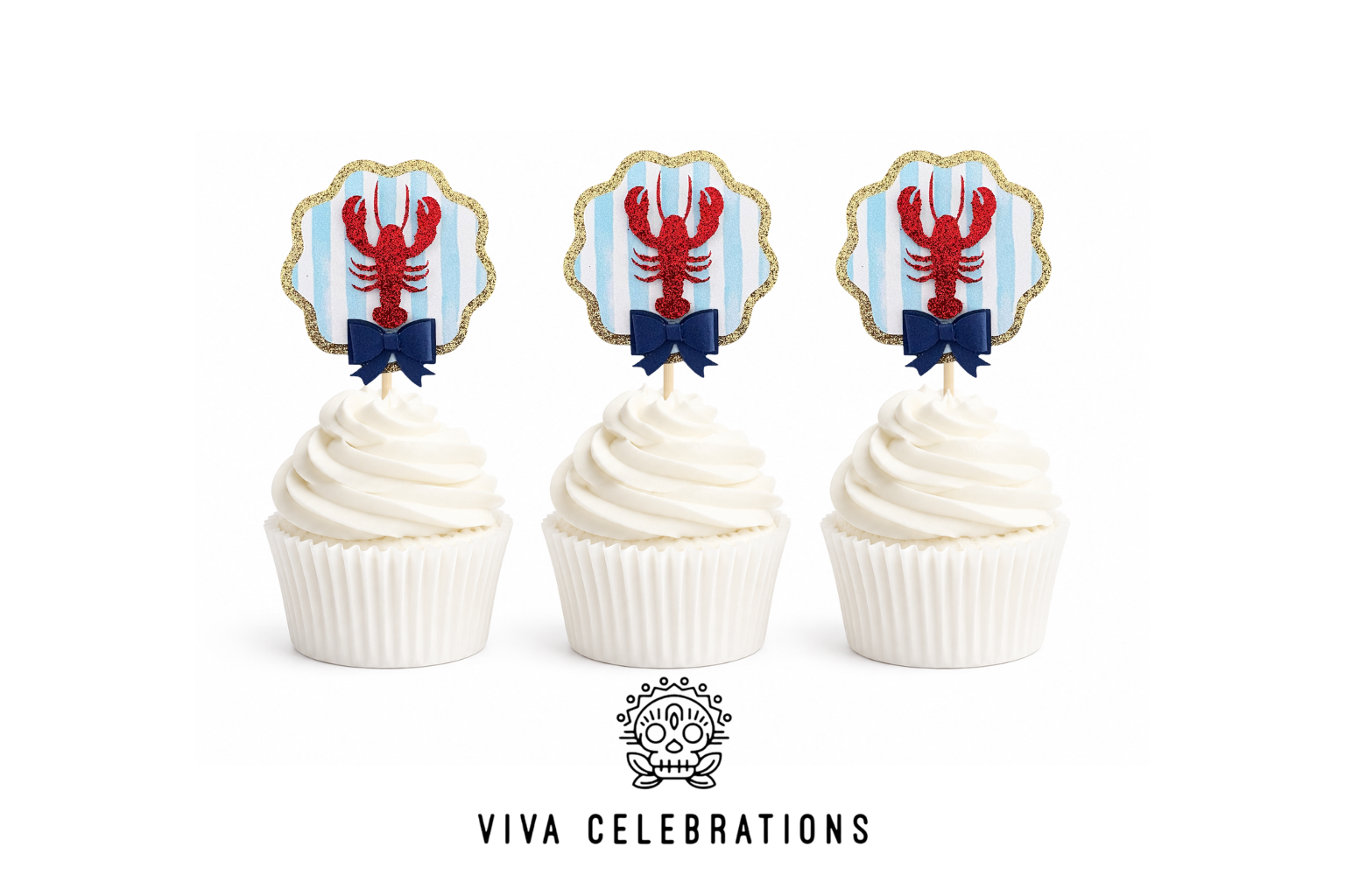 Lobster Cup Cake Toppers