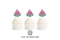 Watermelon Cupcake Toppers
